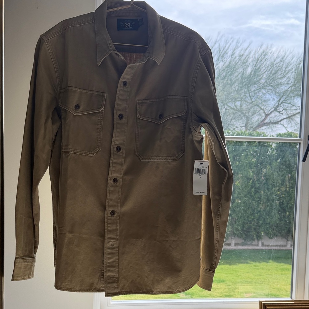 Ralph Lauren Double RL Tan Shirt